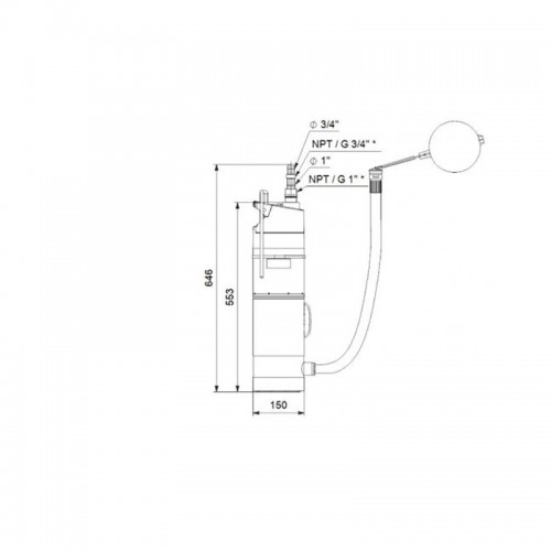 купить насос колодезный Grundfos SBA 3-45 AW в Нижнем Новгороде из категории  от производителя Grundfos