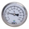 купить термометр аксиальный MVI, 0-120C, D63 мм, погружной, подключение G1/2 в Нижнем Новгороде из категории КИПиА от производителя MVI