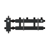 купить блок коллекторный на 2-3 выхода (вверх-вниз), стрелка 60 кВт, с кронштейнами в Нижнем Новгороде из категории  от производителя Royal Thermo