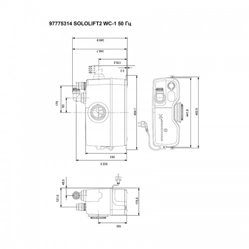 купить установка канализационная Grundfos SOLOLIFT 2 WC-1 в Нижнем Новгороде из категории  от производителя Grundfos