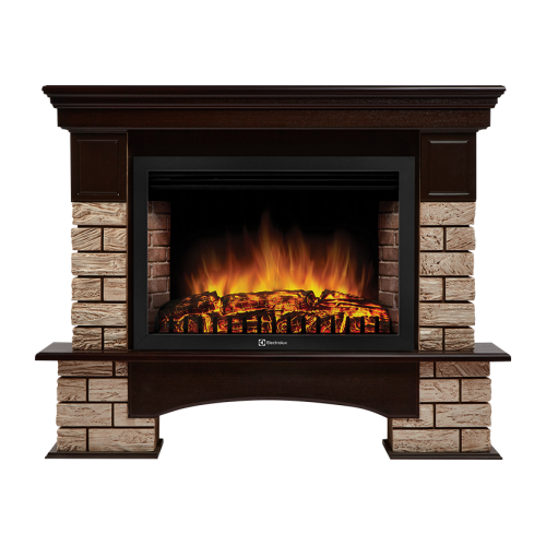 купить портал Firelight Forte Wood 30U (угловой) камень коричневый, шпон темный дуб в Нижнем Новгороде из категории  от производителя Firelight